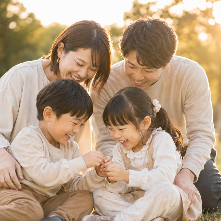 4人家族の出張撮影